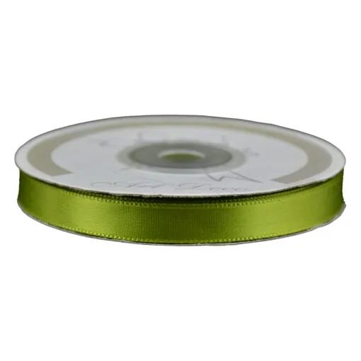 Rola panglica satin verde 10mm x 25m art deco 478157