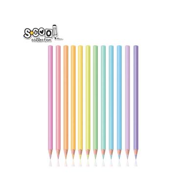 Creioane Color Pastel 12 Cul/Set SC1284 S-Cool 30346