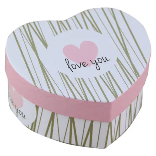 Cutie cadou inimioara floral/heart 61345