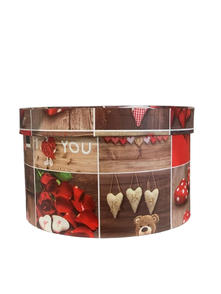 Cutie cadou rotunda cu capac 617-3