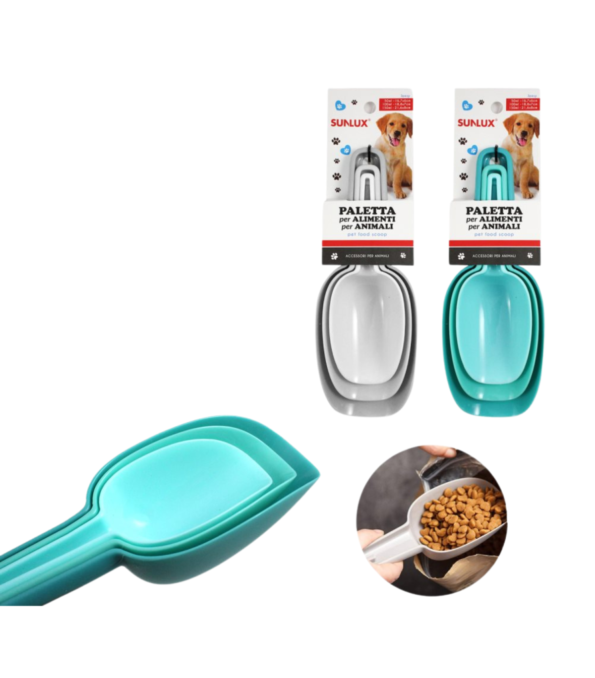 Set linguri dozatoare mancare animale 3buc 7862620