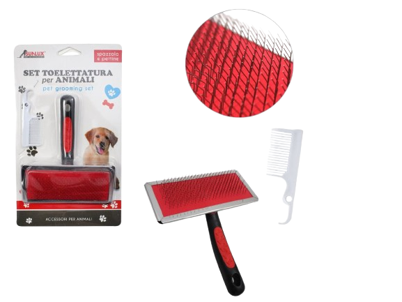 Set pieptene si perie pentru animale 7862573