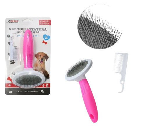 Set perie si pieptene pentru animale 7862576