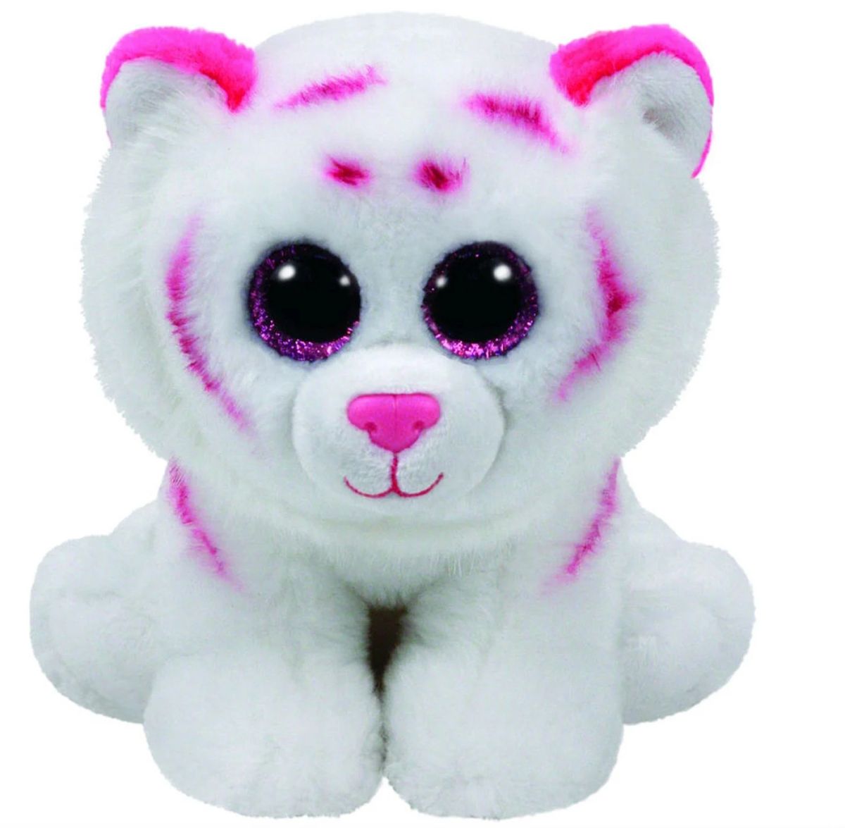 Plus ty 24cm beanie babies tabor tigru alb roz ty90247