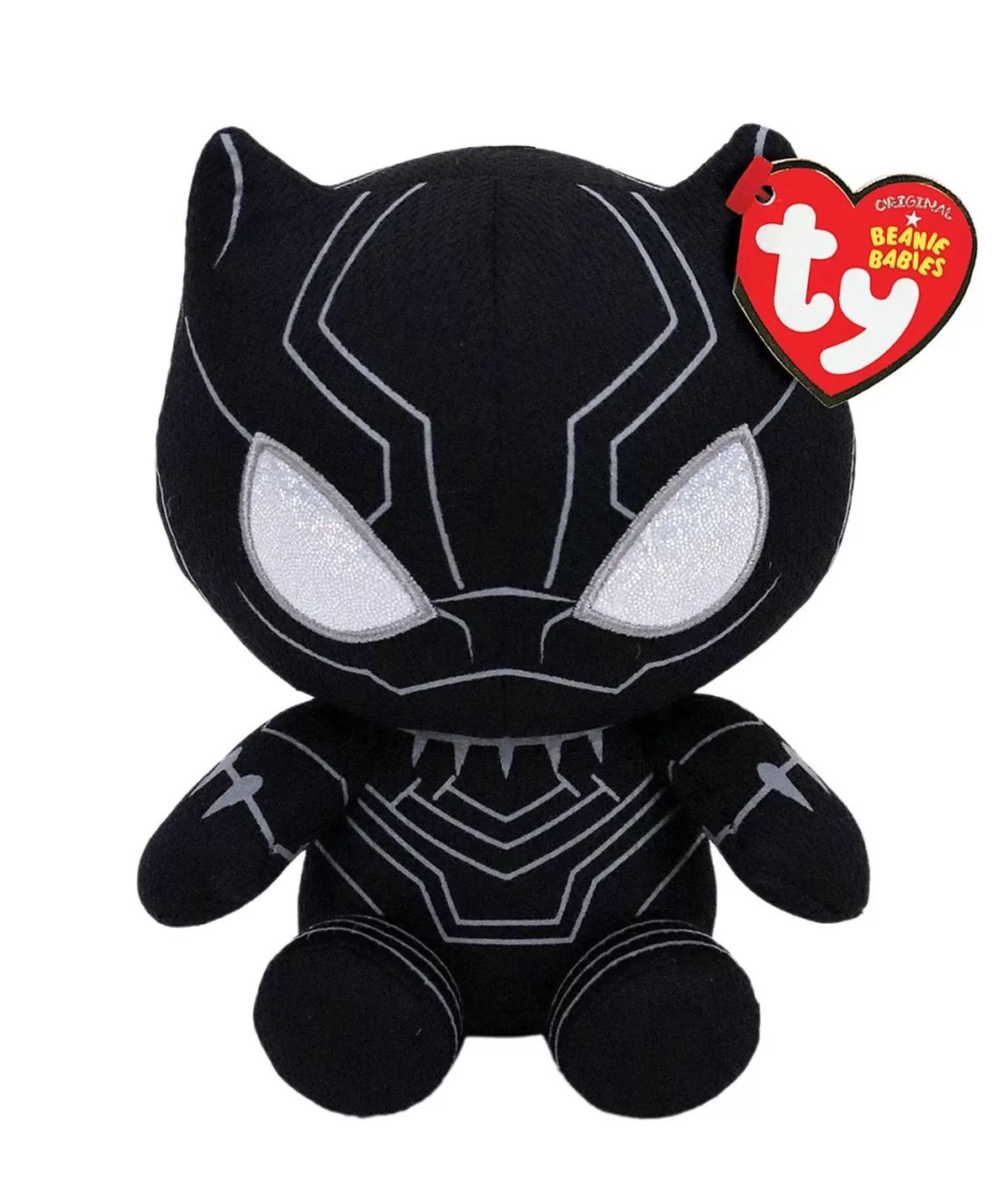 Plus ty 15cm beanie babies soft marvel black panther ty41197