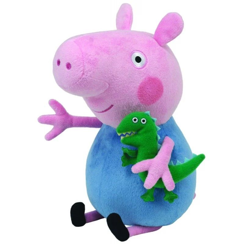 Plus ty 28cm beanie babies peppa pig george ty96231