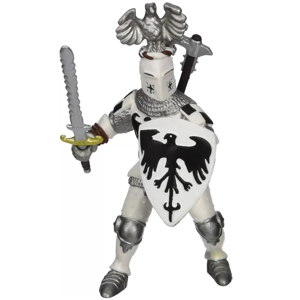 Papo figurina cavaler cu pene alb papo39785