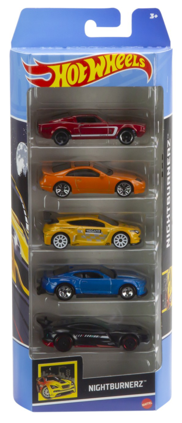 Set 5 masini hot wheels nightburnerz mt1806_htv43