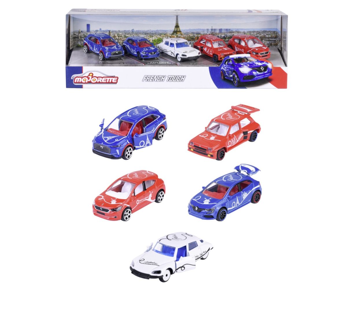 Majorette french touch set 5 masinute metalice 212055012