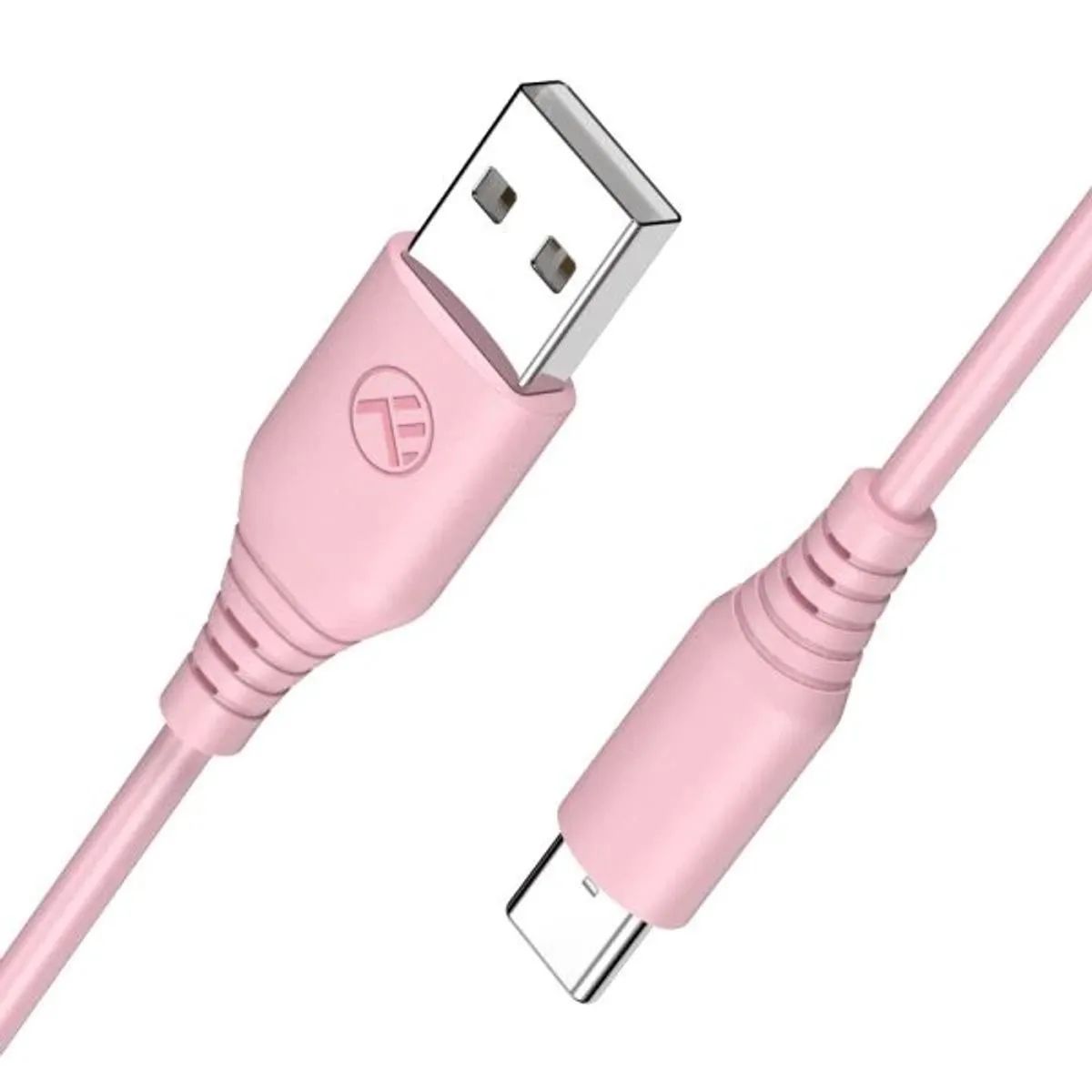 Cablu silicon tellur usb to type-c 3a 1m roz tll155402