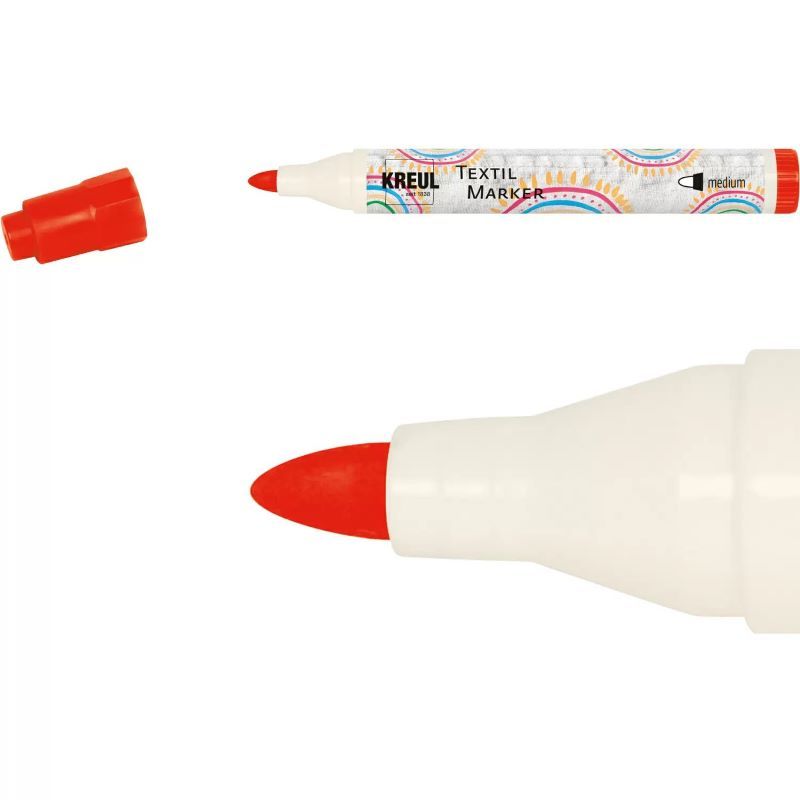 Marker textile mediu kreul 90762 red