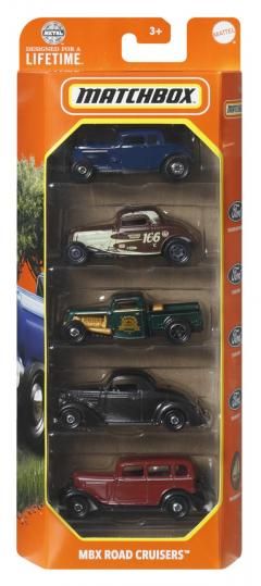 Matchbox set 5 mas met mbx road cruisers mtc1817_hvt79