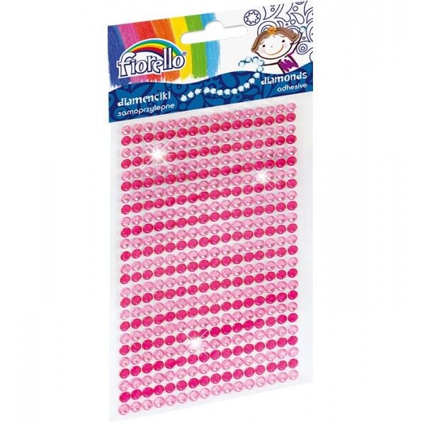 Accesorii creatie diamante autoadezive roz/ro 0.4mm 170-2395