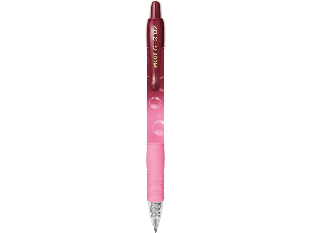 Roller gel g2 bubble 0.7 roz scriere albastru pblg27trb-pg-l