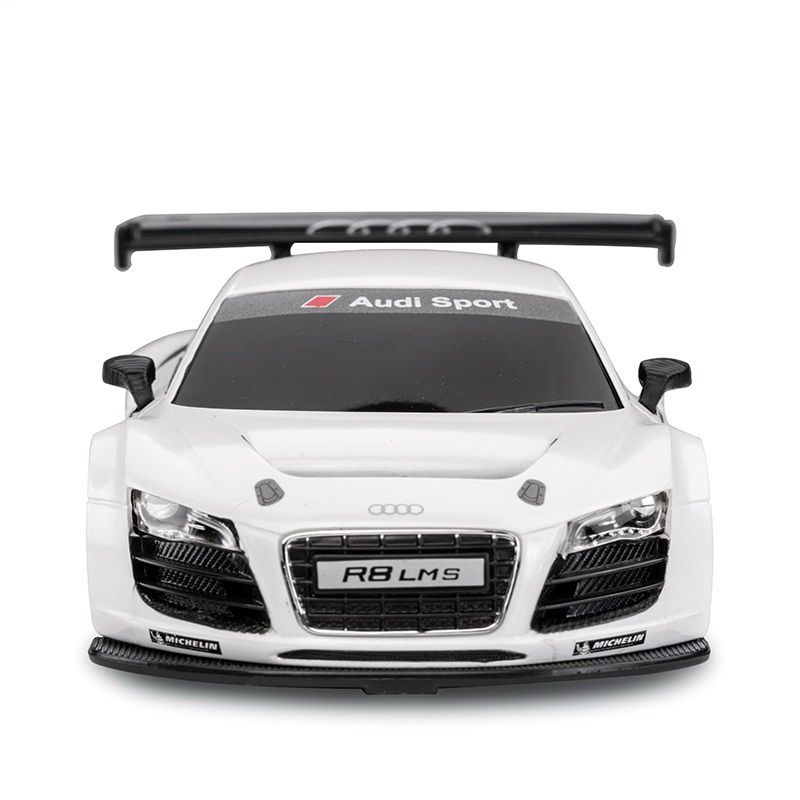 Masinuta metalica audi r8 argintie scara 1:24 ras56100