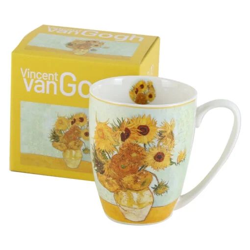 Cana portelan 360ml sunflowers de V. van Gogh