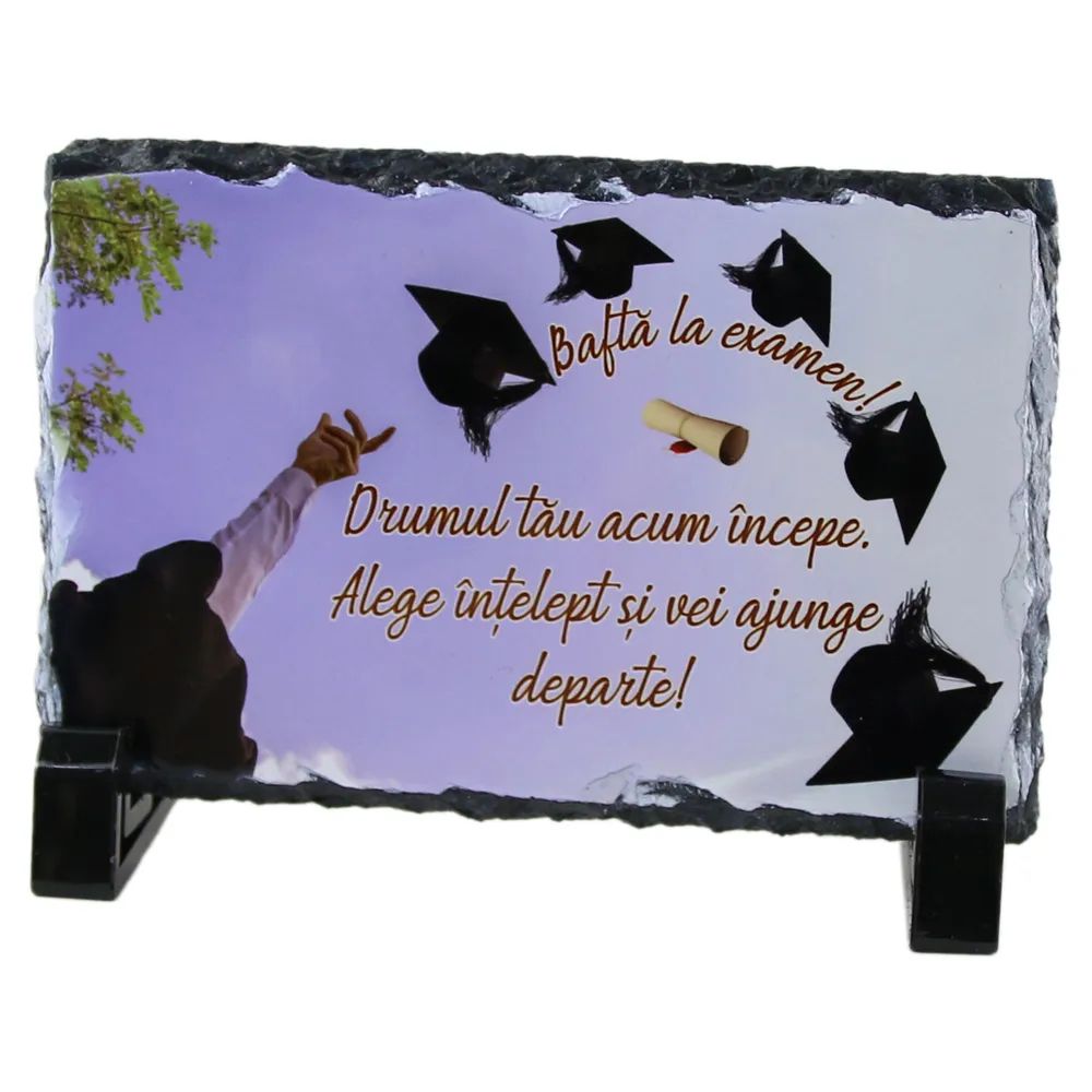 Placa ardezie  bafta la examene 3517