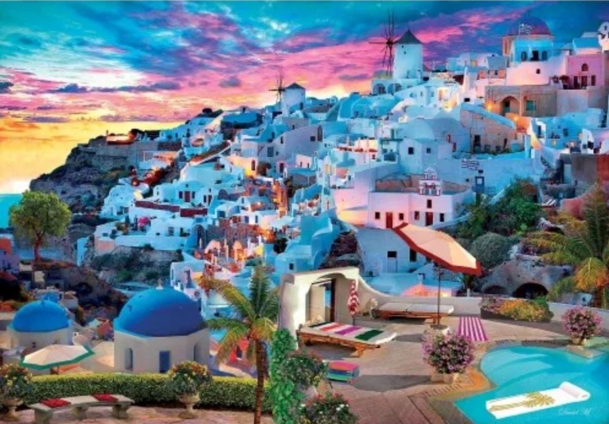 Puzzle 500 piese - Santorini cl35149