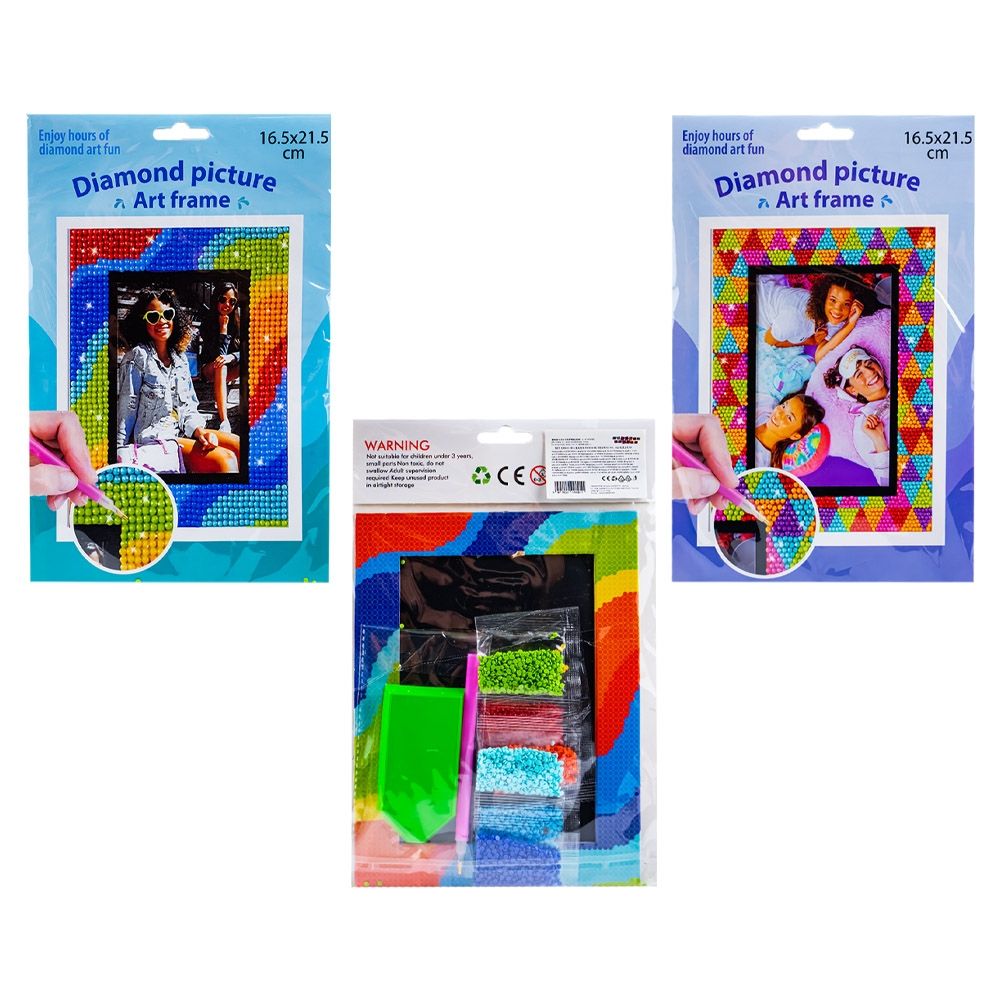 Set creativ: rama foto cu diamante, 16.5x21.5 cm  40002