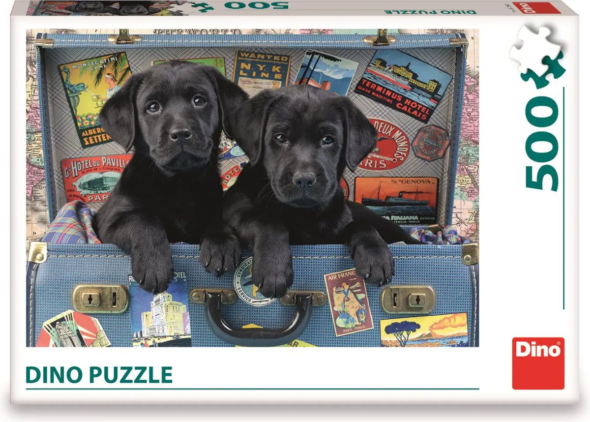Puzzle 500 piese catelusi - dino toys 502581