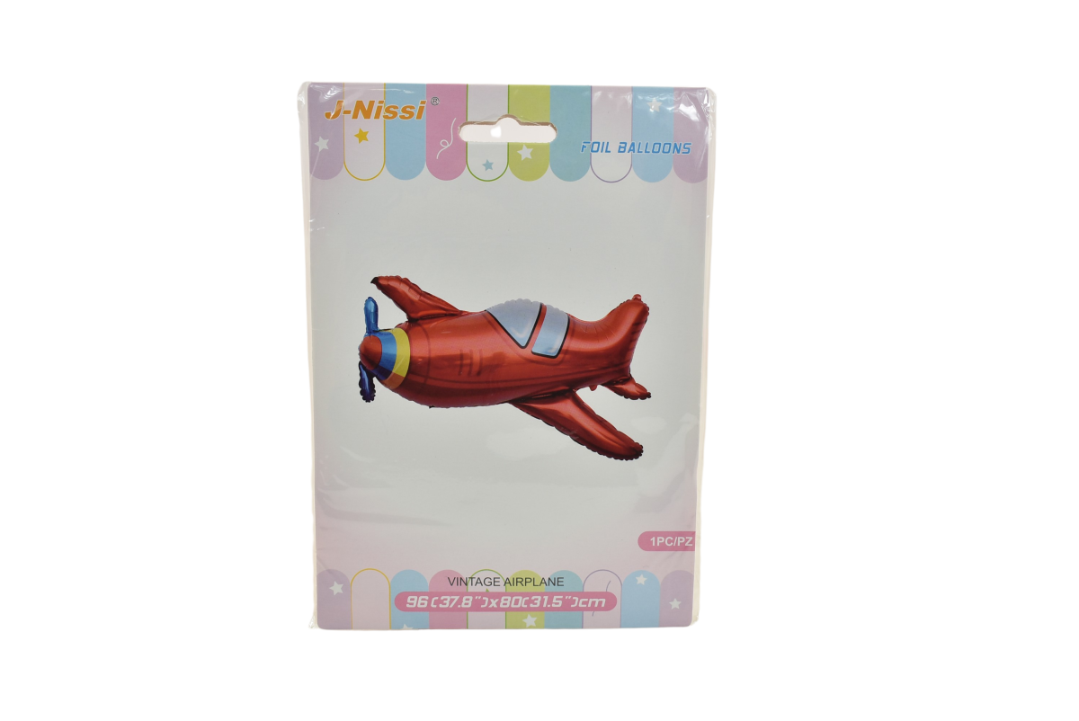 Balon folie figurina vintage airplane 96x80cm zzc-642