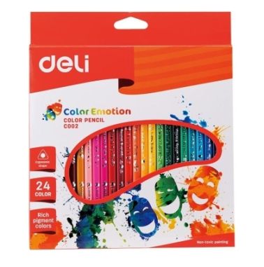 Creioane colorate 24 culori color emotion dlec00220