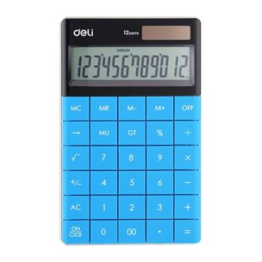 Calculator birou 12dig modern albastru deli dle1589b+++