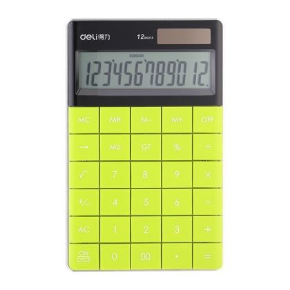 Calculator birou 12dig modern verde deli dle1589g+++