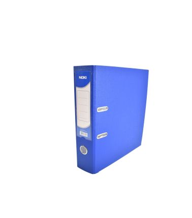Biblioraft plastifiat, 70mm, culoare albastru, Noki
