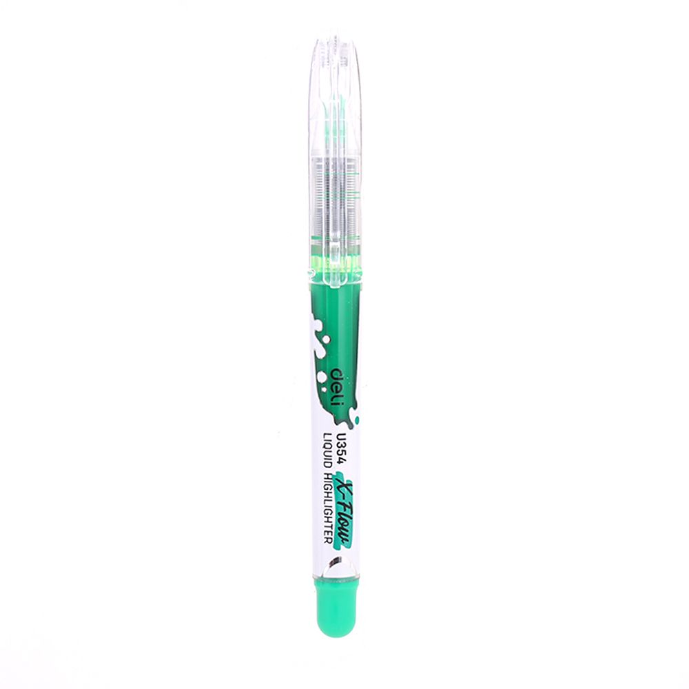 Textmarker lichid verde deli dleu35450