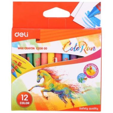 Creioane Cerase 12 Culori Deli DLEC20800