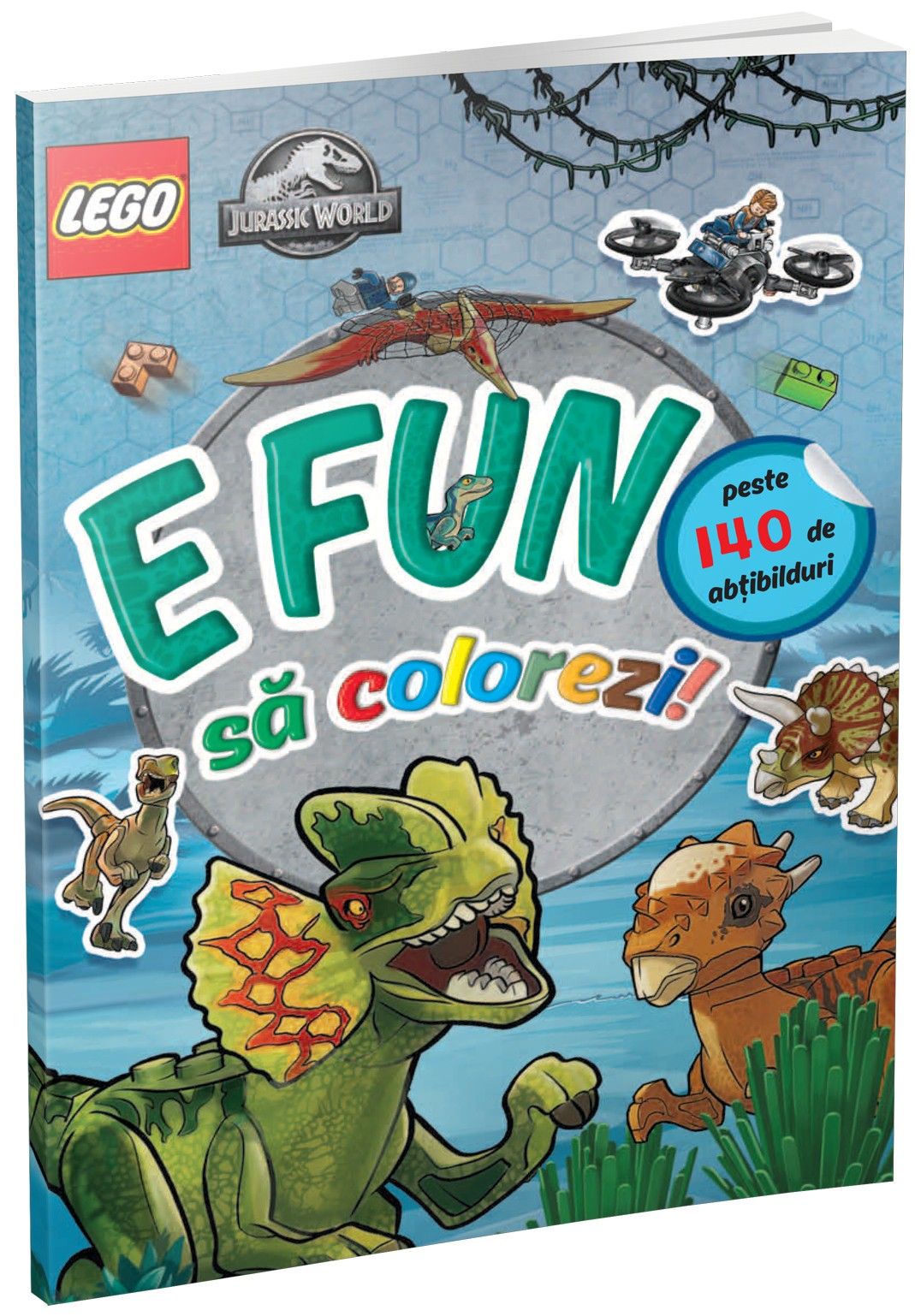 E fun sa colorezi! Jurassic world lego