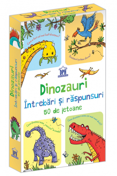 Dinozauri - intrebari si raspunsuri - 50 de jetoane