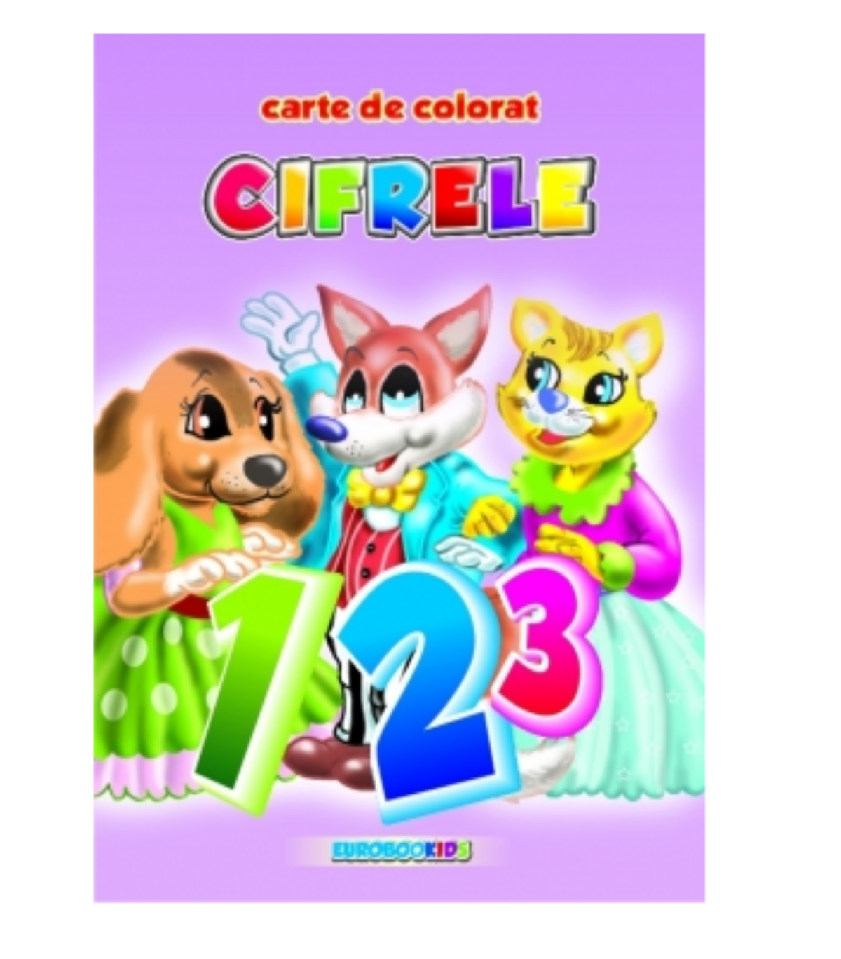 Cifrele - carte colorat B5