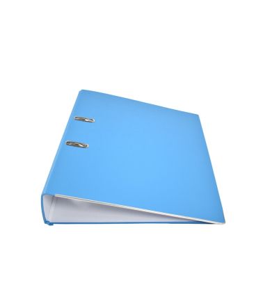 Biblioraft plastifiat, 70mm, culoare albastru deschis, Noki