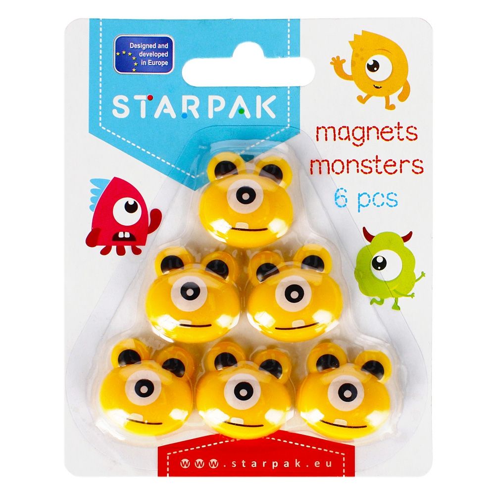 Magneti monstru, 6 buc/set - starpak 481539 stk