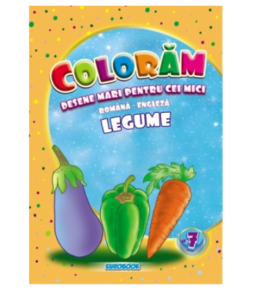 Desene legume - carte de colorat B5