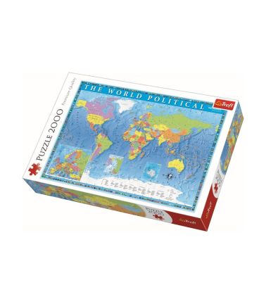 Puzzle trefl 2000 harta politica a lumii 27099