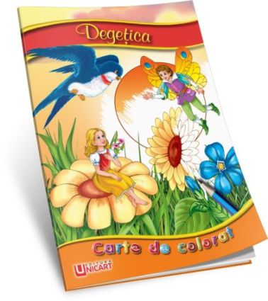Carte de colorat Degetica