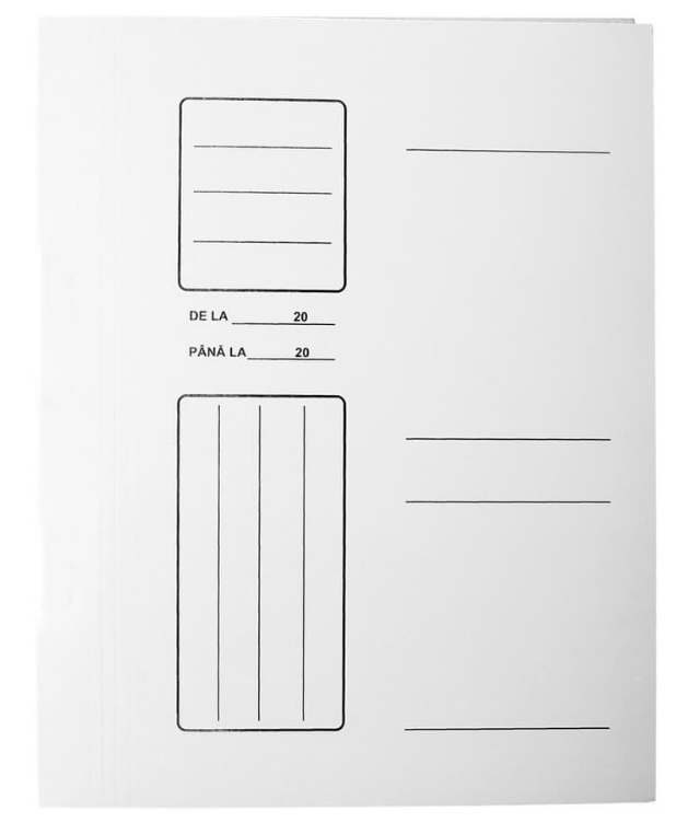 Dosar carton simplu a4 culoare alb 9045436-1                