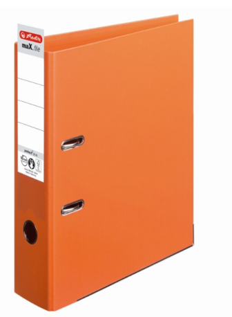 Biblioraft A4, 8cm, PP, culoare orange, HZ10556470