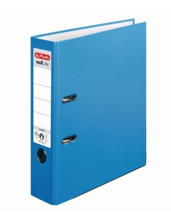 Biblioraft A4, 8cm, PP, culoare aqua, HZ10094837