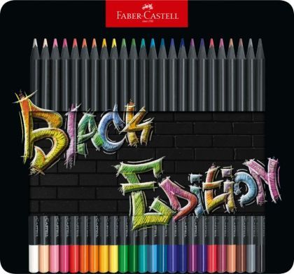 Creioane Colorate, 24 Culori, Ediție Black, FC116425