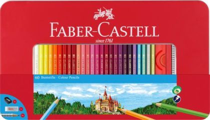 Creioane Colorate, 60 Culori, Cutie Metalică, FB FC115894