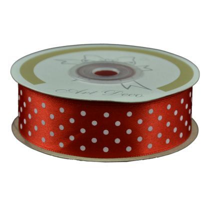 Panglica satin cu buline 25mmx25 478902