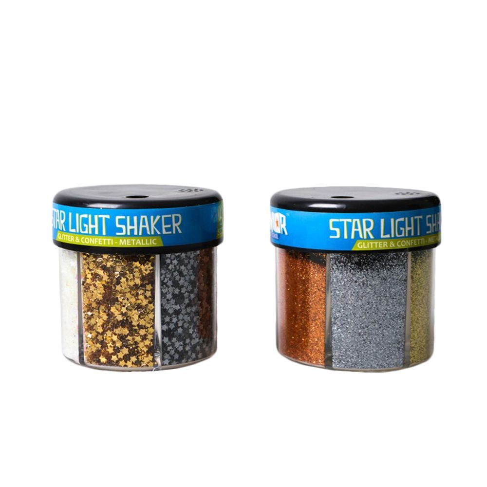 Glitter star light 116gr confetti 6 culori / set 137858