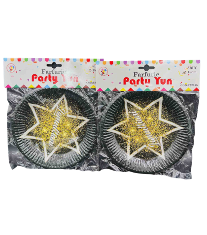 Farfurii party 18cm pz2015 8/set la multi ani