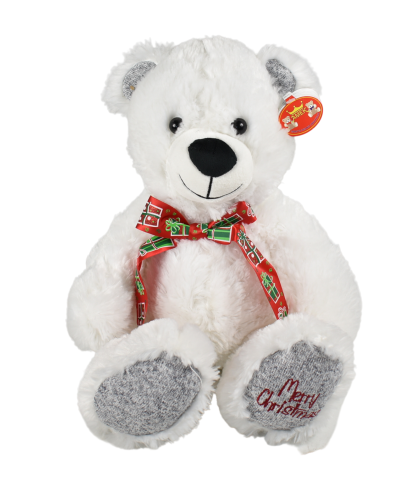 X mas urs alb 47cm 010168