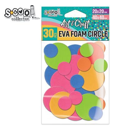 Accesorii craft-cercuri spuma eva 30buc/set sc1969