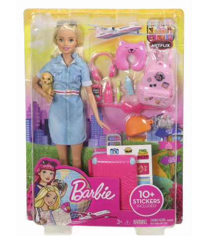 Brb barbie travel barbie fwv25